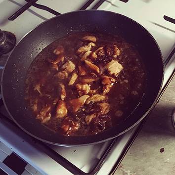 BBQ csirke Guinness-szel